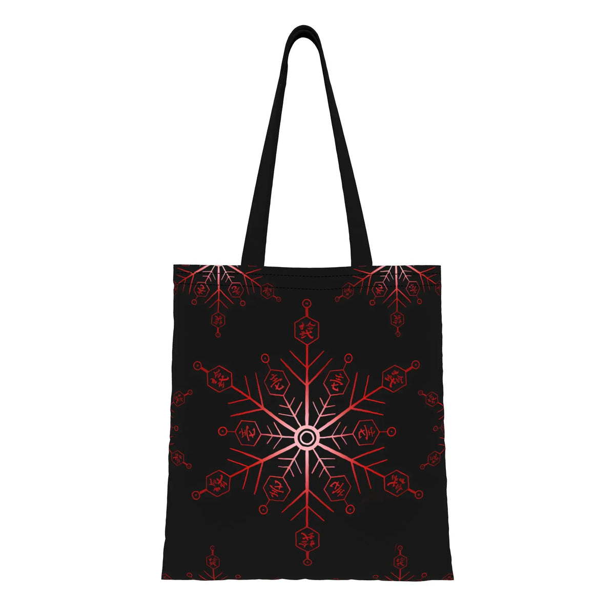 Tote bag rosace rouge