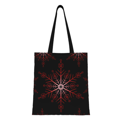 Tote bag rosace rouge