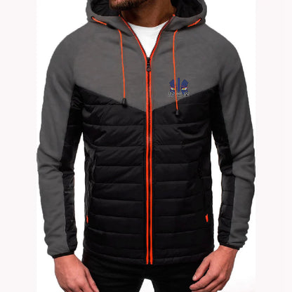 Men's Akaza Logo Print 2026 High Street Jacket Demon Slayer Spring And Autumn Constant Temperature Comfortable Hooded Coat