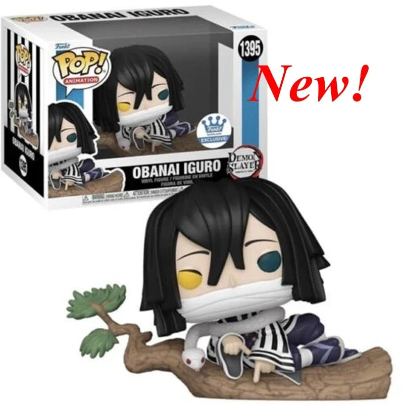 2026 Funko POP Demon Slayer Tanjiro 1304 Kanroji 1306 Rui 1307 Sanemi 1253 Nezuko 1254 Obanai 1395 Action Figures Model Toy Gift