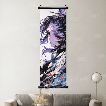 Demon Slayer Poster Home Decor Hashibira Inosuke Canvas Scrolls Picture Agatsuma Zenitsu Wall Art Kamado Nezuko Hanging Painting