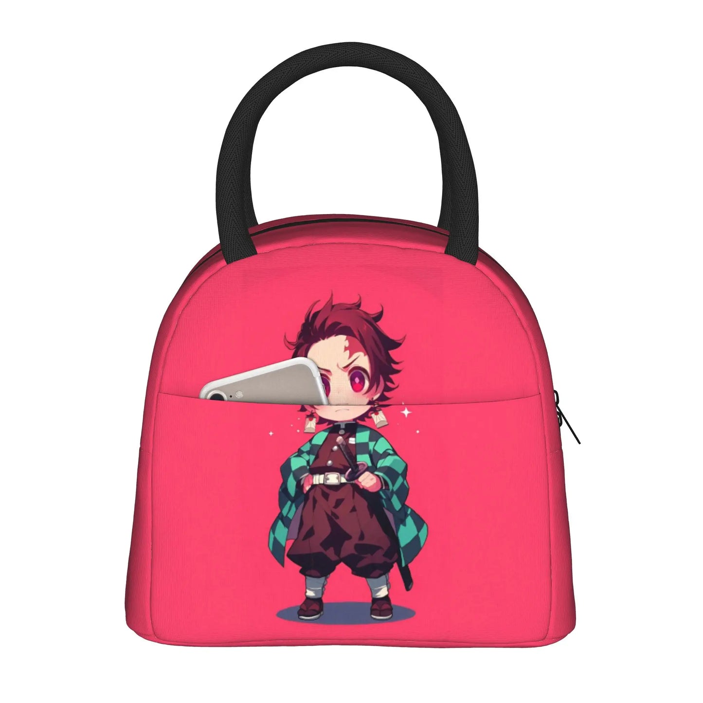 Muichiro Tokito Insulated Lunch Bags High Capacity Demons Anime Lunch Container Thermal Bag Tote Lunch Box Food Handbags