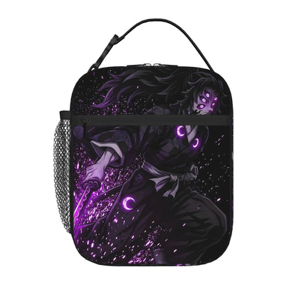 1 Piece Portable Lunch Container Upper Moon One  Zipper Closure Durable Pocket Demon Slayer  For Lunch Lunch Box Bag