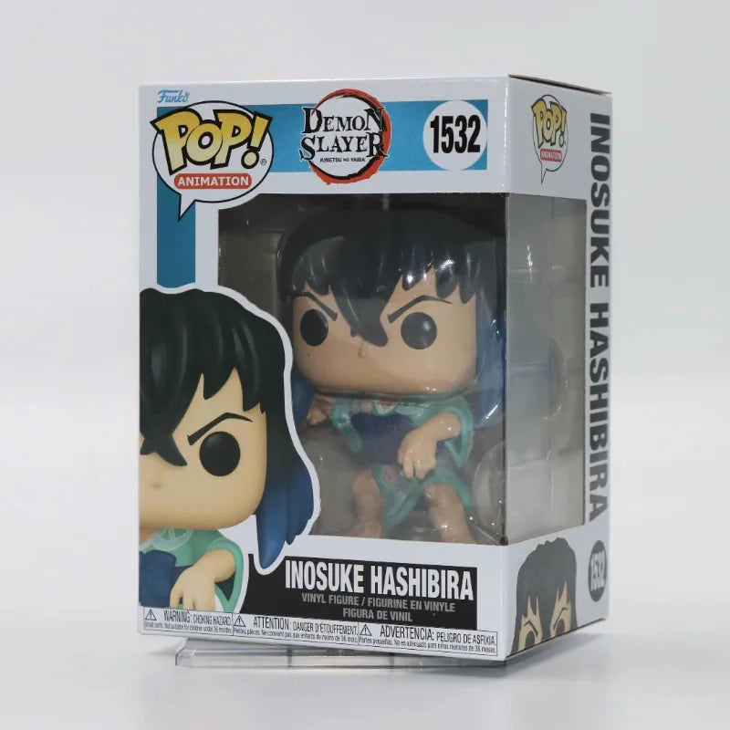 FUNKO POP Original Demon Slayer Blade Mi Douzi TANJIRO KAMADO Muichiro Tokoto Doma Akaza Action Anime Figures Toys Gift Model