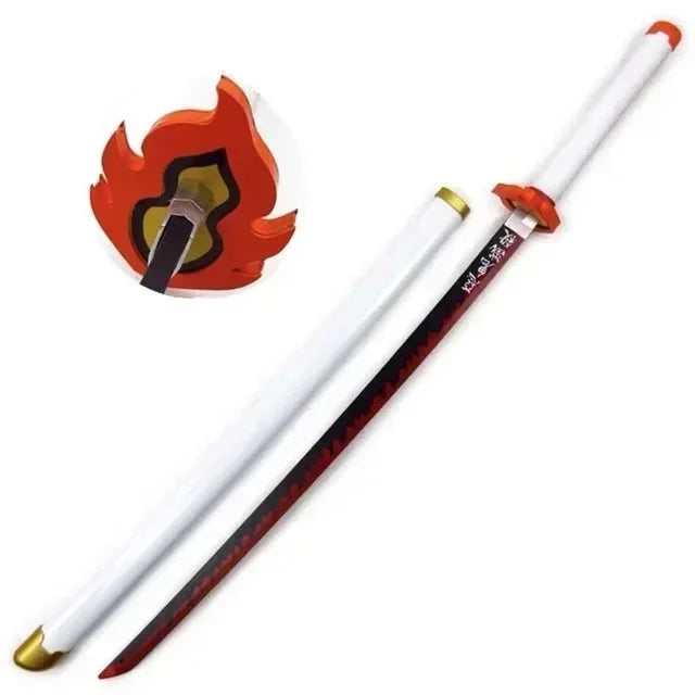 104cm Demon Slayer Katana Schwert Sword Anime Cosplay Prop Ninja Knife Real Size Japanese Katana Original Samurai Sabre Gift