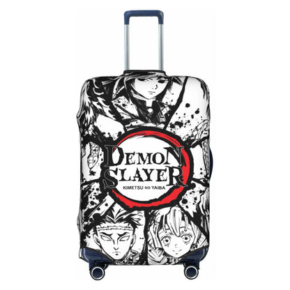 Manga Demon Slayer Luggage Cover Elastic Kimetsu No Yaiba Travel Suitcase Protective Covers Suit For 18-32 inch