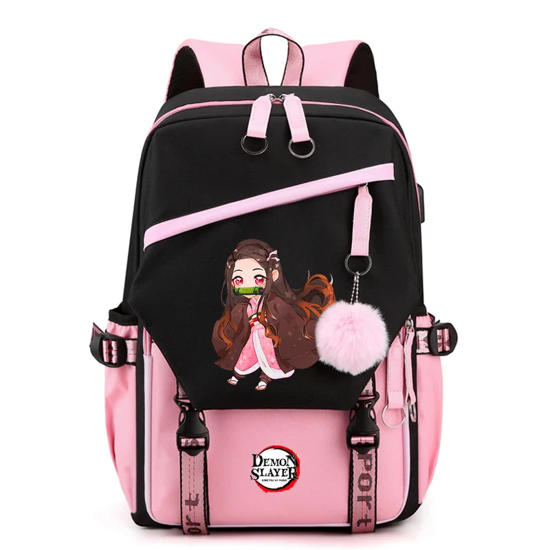 Anime Demon Slayer Backpack Teen Girl Boy Back To School Backpack Children School Bag Women Rucksack Travel Cartoon Bag Mochilas