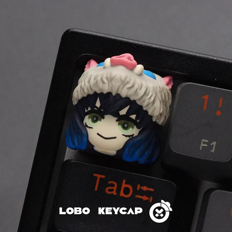 Anime Demon Slayer Kamado Nezuko Series Multiple Styles Keyboard Cute Keycap Decoration Contain Periphery Collectble Fun Gifts