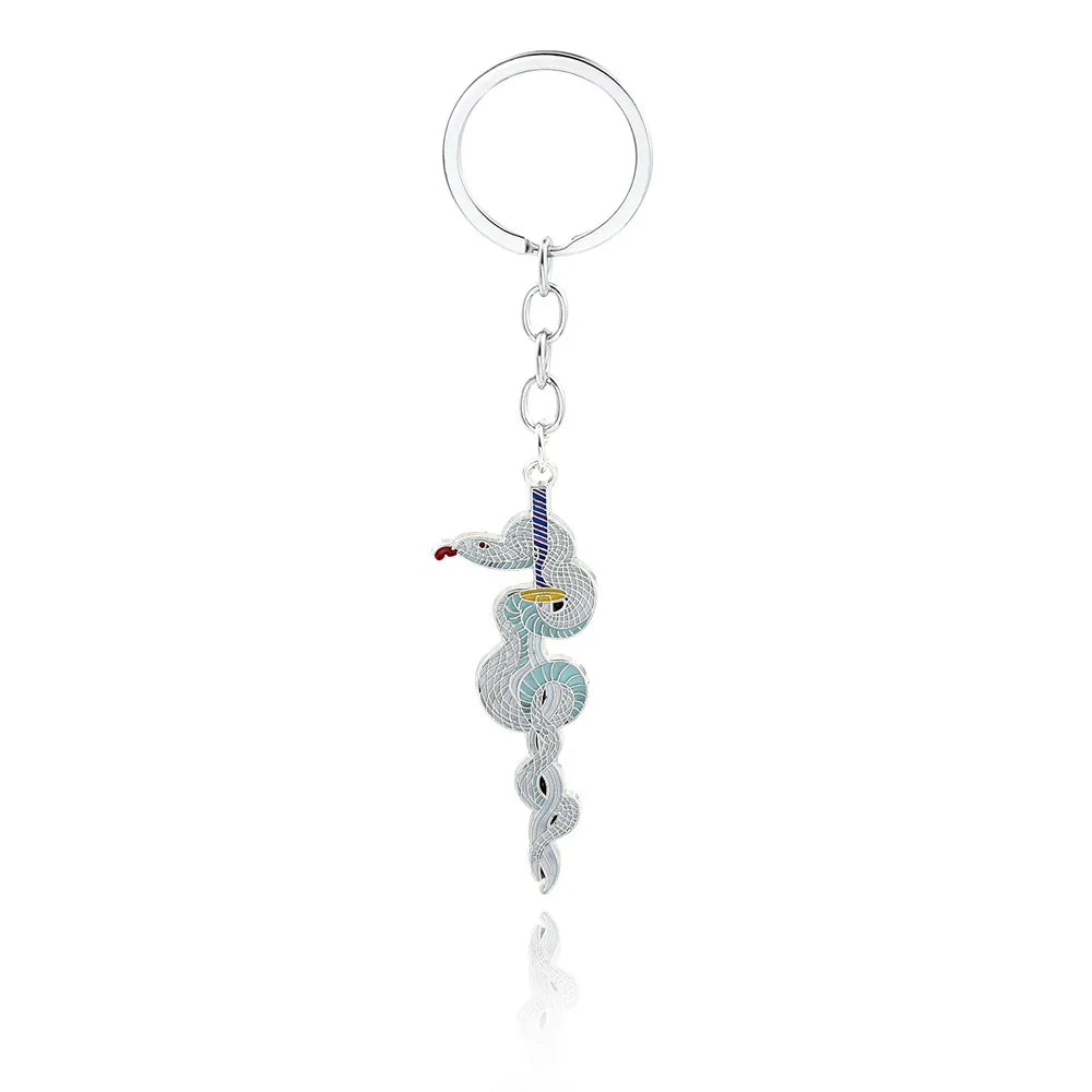 Anime Demon Slaye Sword Keychains Mini Japanese Katana Collection Souvenir Key Chains Enamel Pin Pendant Decor Exquisite Gifts