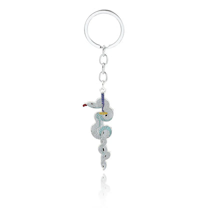 Anime Demon Slaye Sword Keychains Mini Japanese Katana Collection Souvenir Key Chains Enamel Pin Pendant Decor Exquisite Gifts