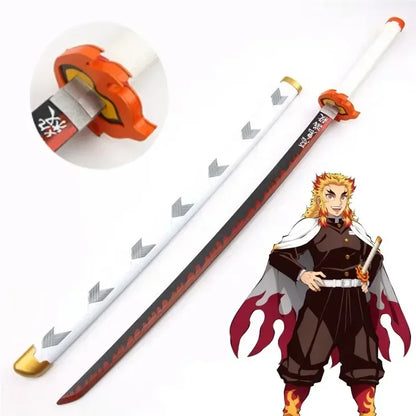 72/104cm Demon Slayer Sword Anime Kimetsu No Yaiba Cosplay Prop Tanjirou Shinobu Real Size Japanese Katana Samurai Sabre Gift