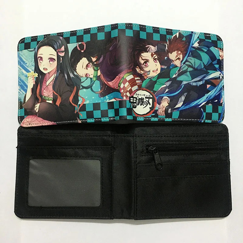 Demon Slayer: Kimetsu No Yaiba Anime Peripheral Short Wallet Zero Wallet Student Men And Women Simple Wallet