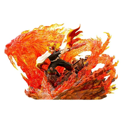 27cm Demon Slayer Rengoku Kyoujurou Anime Action Figure Pvc Statue Figurine Model Collection Decoration Boy Birthday Toy Gifts