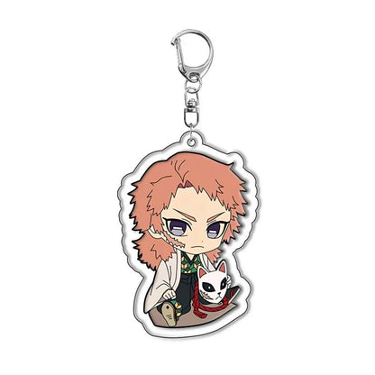 Demon Slayer Kimetsu no Yaiba Tanjiro Kamado Nezuko Acrylic Keychain Pendant Anime Merchandise Custom Wholesale In Stock Bulk