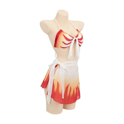 Demon Slayer: Kimetsu no Yaiba's new swimsuit cosplay role-playing bikini beach summer split swimsuit anime suit high-value gift