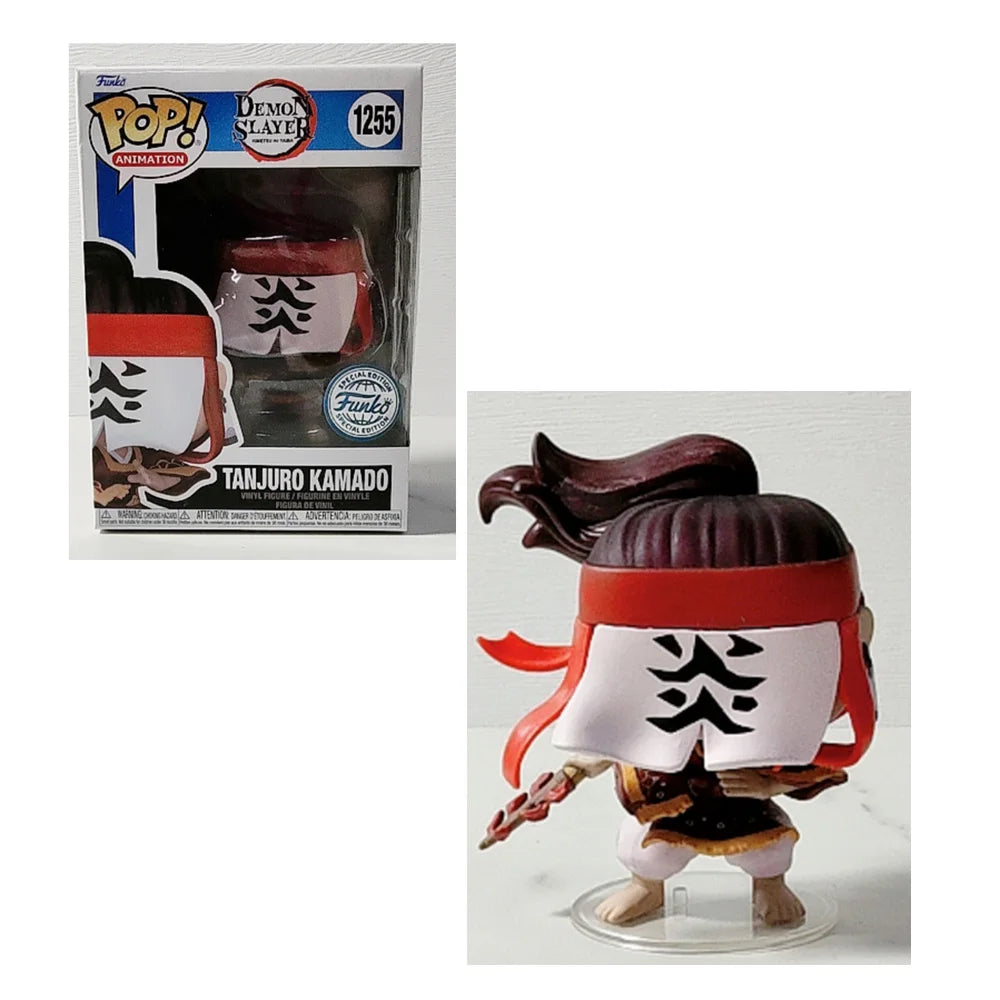 Anime Demon Slayer funkos Tanjiro Kamado Nezuko Inosuke Hashibira Mitsuri Muichiro TOKITO KAMADO pops Action Figure Toys Dolls