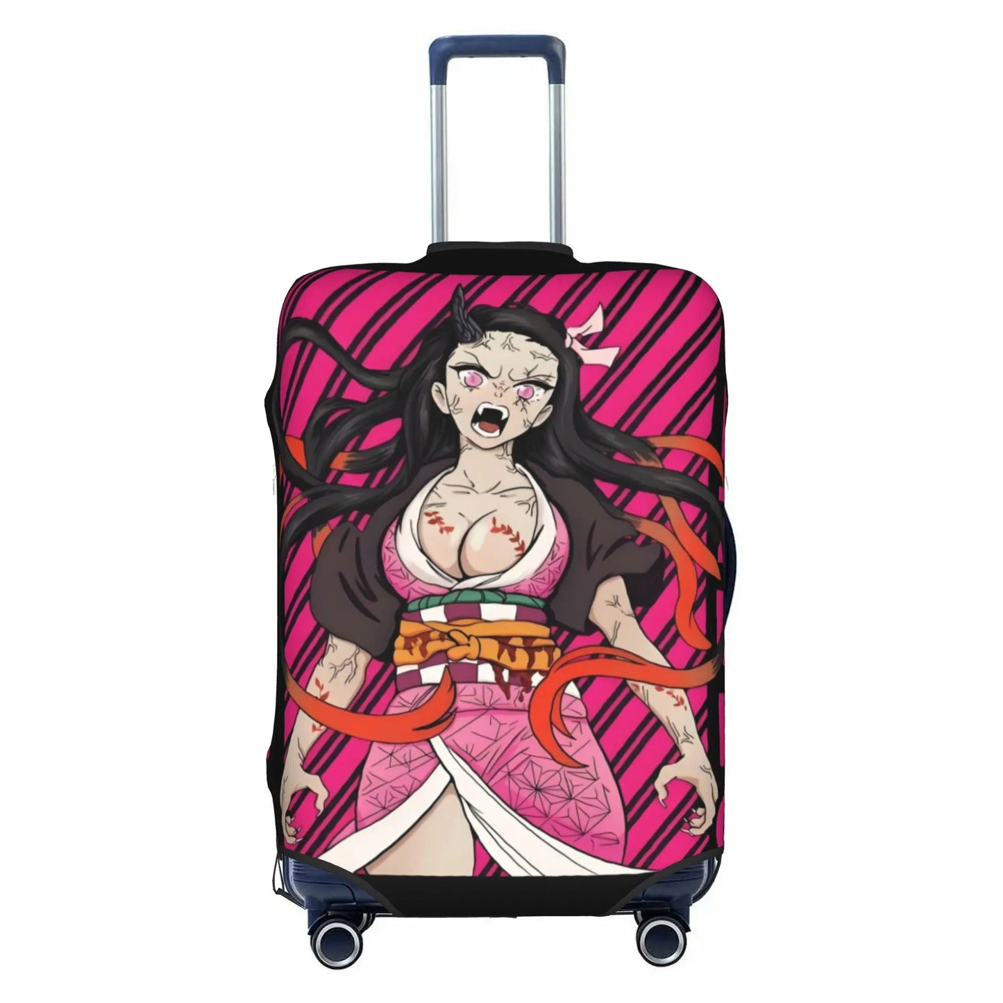 Custom Demon Slayer Kimetsu no Yaiba Travel Luggage Cover Elastic Manga Anime  Suitcase Cover Protector Fit 18-32 Inch