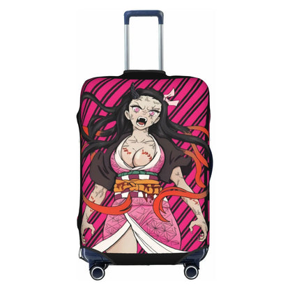 Custom Demon Slayer Kimetsu no Yaiba Travel Luggage Cover Elastic Manga Anime  Suitcase Cover Protector Fit 18-32 Inch