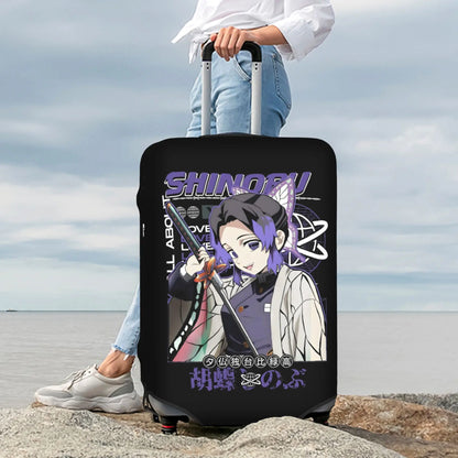 Manga Demon Slayer Luggage Cover Elastic Kimetsu No Yaiba Travel Suitcase Protective Covers Suit For 18-32 inch