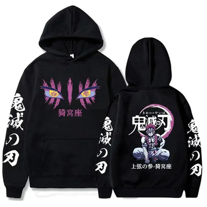 Japanese Anime Demon Slayer Plus Size Hoodie Women Sweatshirts Kamado Nezuko Print Hooded Harajuku Girl And Boy Casual Pullover