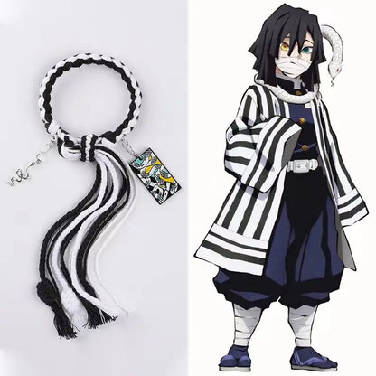 Demon Slayer Bracelet Tanjiro Shinobu Tokito Anime Rope Wristband Cosplay Manga Jewelry Gift for Fans Adults