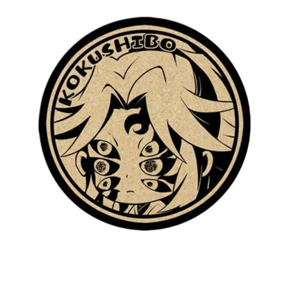 Demon Slayer Cork Coaster,Tanjiro Nezuko Anime Drink Cup Mat, Non-slip Heat Resistant Wooden Pad, Creative Table Decor Gift, 1pc