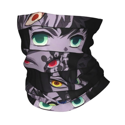 Custom Demones S-Slayer Bandana Winter Neck Warmer Women Windproof Wrap Face Scarf for Ski  Gaiter Headband