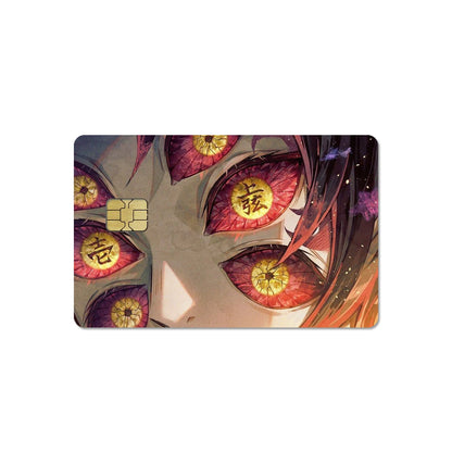 DIY Self-made Anime Demon Slayer 2.5D HD Matte PVC Sticker Film Tape Skin for Credit Card Debit Card Waterproof Sticke Gift