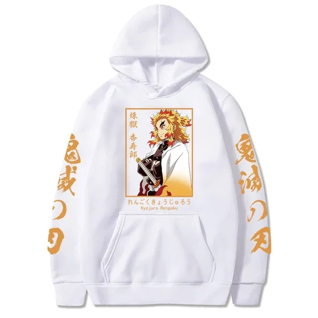 2026 New Demon Slayer Graphic Printed Hoodie Sweatshirt Men's and Women's Hoodie Men's Tops Sports Hoodie Harajuku Y2K Hoodie