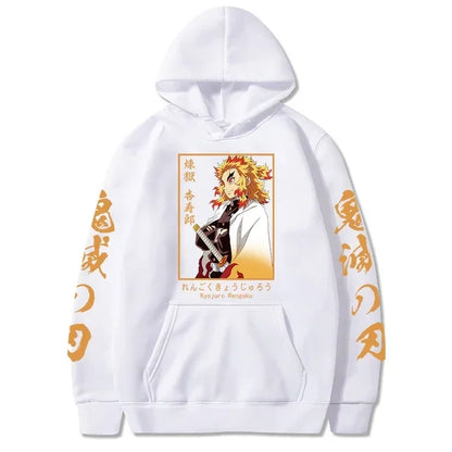 2026 New Demon Slayer Graphic Printed Hoodie Sweatshirt Men's and Women's Hoodie Men's Tops Sports Hoodie Harajuku Y2K Hoodie