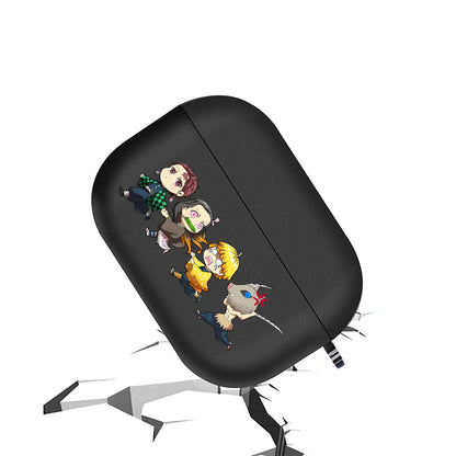 Anime Demon Slayer Earphone Protective Case for Apple AirPods 1 3 4 Pro 2 Bluetooth Earphones Protective Shell Cover Toys Gifts