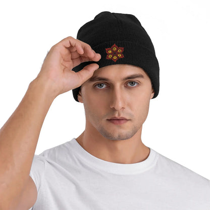 Demonic Eyes of Chaos demon slayer  Knit Beanie For Unisex  Winter Warm Bonnet Knitted Hat