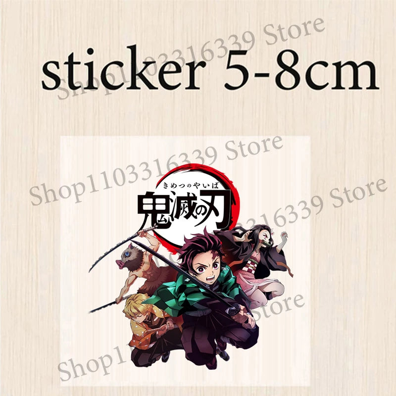 Demon Slayer Coin Purse Anime Figure Tanjiro Letters A-Z Wallet Key Earphones Storage Pouch Round Mini Zero Wallet Merchandise