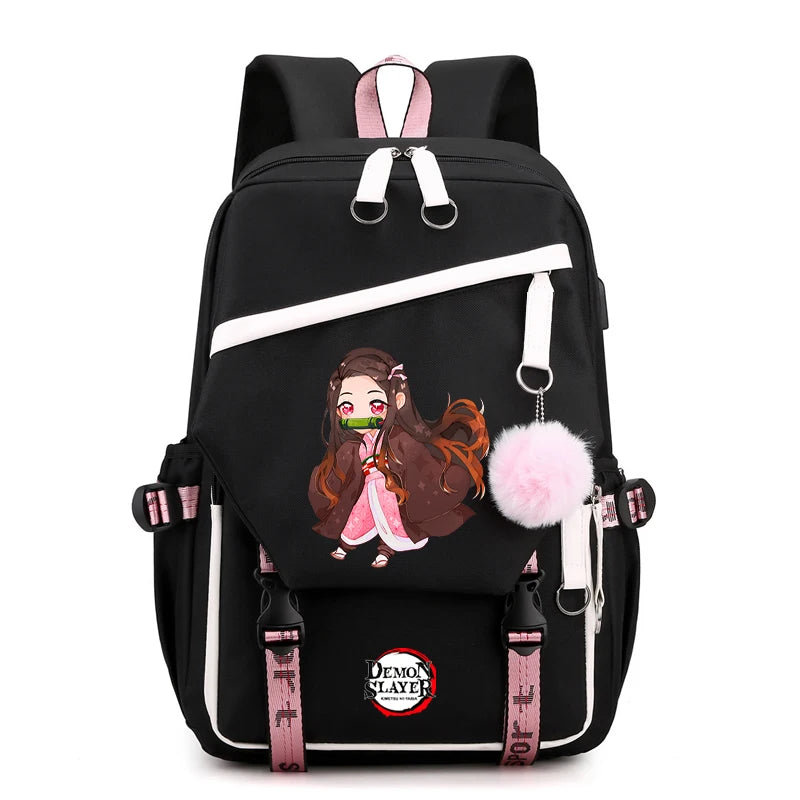 Anime Demon Slayer Backpack Teen Girl Boy Back To School Backpack Children School Bag Women Rucksack Travel Cartoon Bag Mochilas