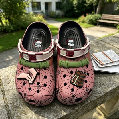 Summer Men Non-Slip Home Shoes Slipper Cartoon Cave Shoes Anime Demon Slayer Slippers Outdoor Travel Beach Sandals Gift