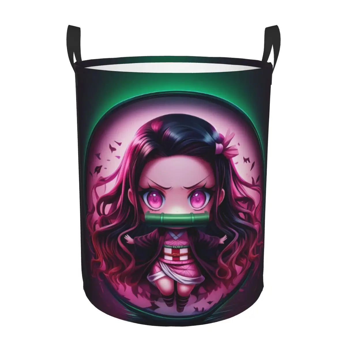 Demon Slayer Tanjiro Kamado Laundry Basket Collapsible Large Capacity Clothes Storage Bin Anime Manga 
 Laundry Hamper