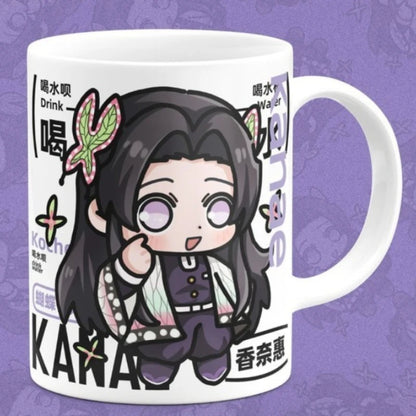 Demon Slayer Kamado Tanjirou Shinazugawa Sanemi creative cartoon ceramic mug home office afternoon tea coffee cup birthday Gifts