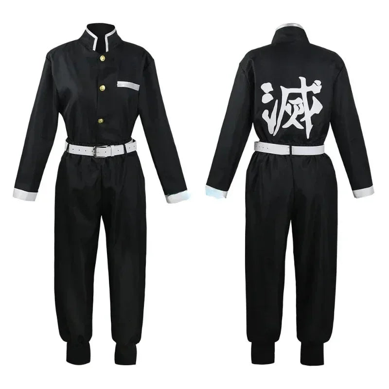 Anime Iguro Obanai Kimono Uniform Anime Pruik Cosplay Kostuum Halloween Feest