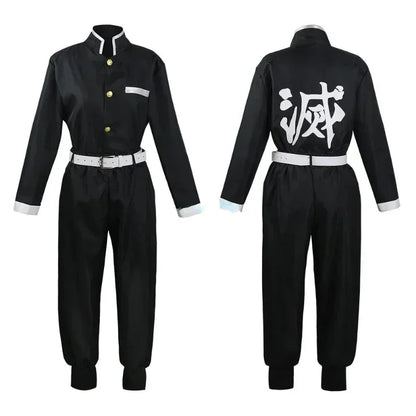 Anime Iguro Obanai Kimono Uniform Anime Pruik Cosplay Kostuum Halloween Feest