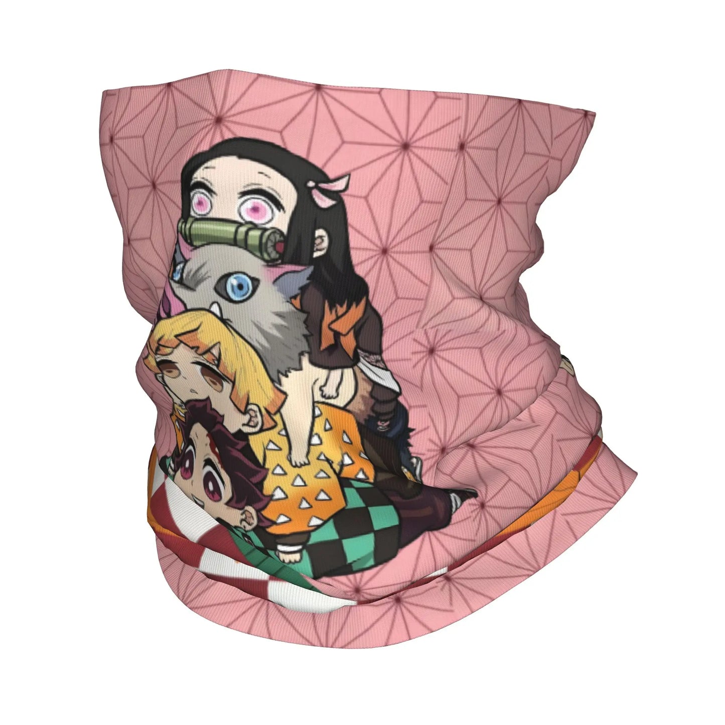 Custom Demones S-Slayer Bandana Winter Neck Warmer Women Windproof Wrap Face Scarf for Ski  Gaiter Headband