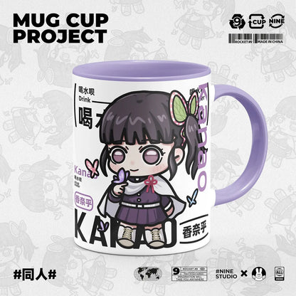 Demon Slayer Kamado Tanjirou Shinazugawa Sanemi creative cartoon ceramic mug home office afternoon tea coffee cup birthday Gifts