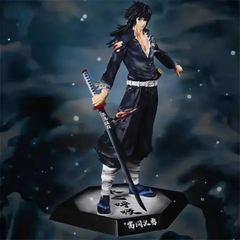 In Stock 30cm Demon Slayer Figure Himejima Gyoumei Figure Tomiokagiyuu Action Figurine Hantengu Akaza Figures Statue Model Toy