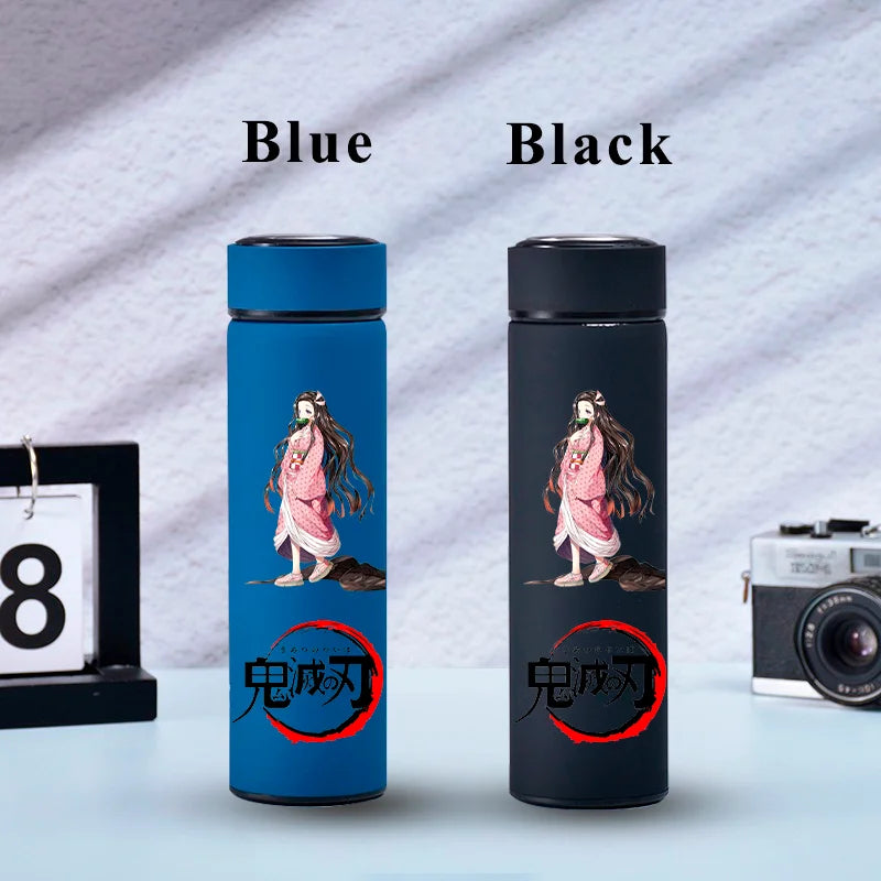 500ML Demon Slayer Anime Stainless Steel Water Cup Portable Large Capacity Outdoor Water Bottle Hot Ice Water Insulated Cup