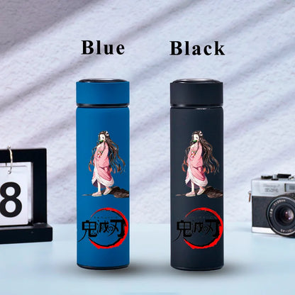 500ML Demon Slayer Anime Stainless Steel Water Cup Portable Large Capacity Outdoor Water Bottle Hot Ice Water Insulated Cup