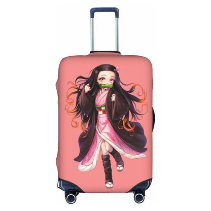 Custom Demon Slayer Kimetsu no Yaiba Travel Luggage Cover Elastic Manga Anime  Suitcase Cover Protector Fit 18-32 Inch