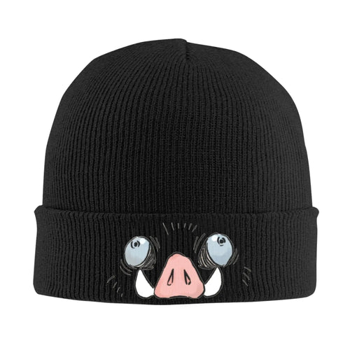 Unisex Rib Knit Cuffed Beanie Demon Slayers anime Accessories Warm Winter Skullies Knitted Caps  Beanies Skullies