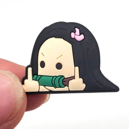Cartoon Cute 11Pcs Demon Slayer Collection Charms Diy Decorations Decorations Sandal Decorate for Crocs Party Gift