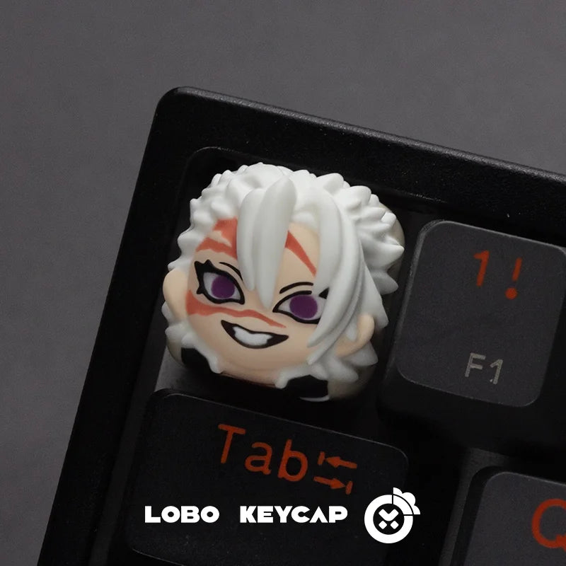Anime Demon Slayer Kamado Nezuko Series Multiple Styles Keyboard Cute Keycap Decoration Contain Periphery Collectble Fun Gifts