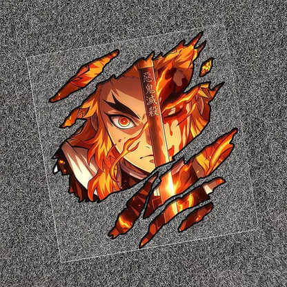 New Demon Slayer Stickers Cartoon Animation Characters Creative Personalized Car Stickers Computer Electric Vehicle Decoration