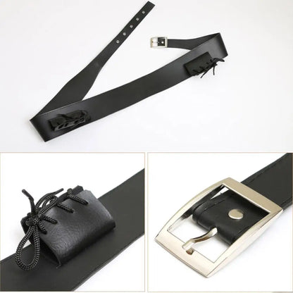 PU Leather Belt For Katana Belt Demon Slayer Belt Rapier Strap Belt Holster Sword Belt Waist Sheath Scabbard Holder 110CM